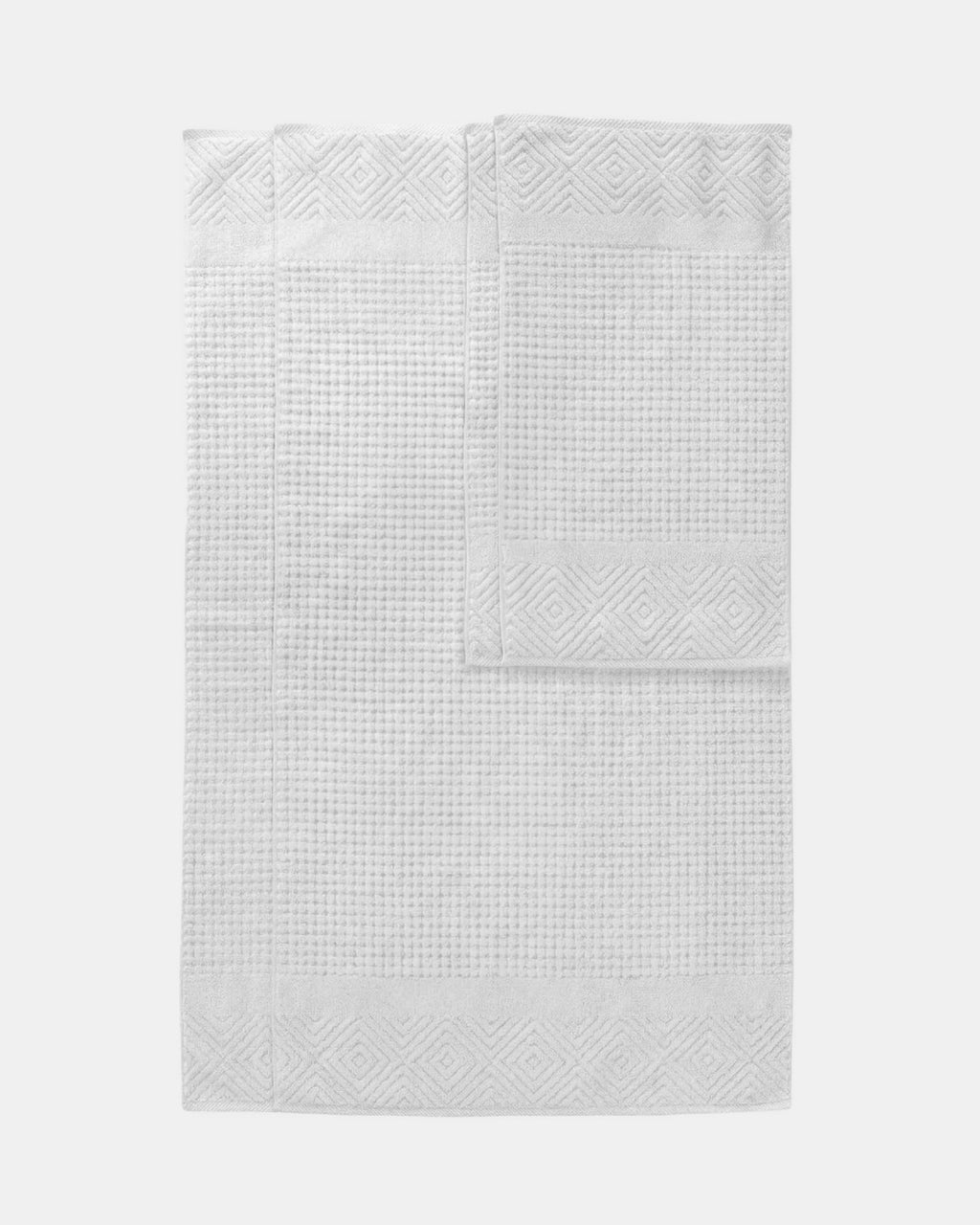 Diamond weave white color towel