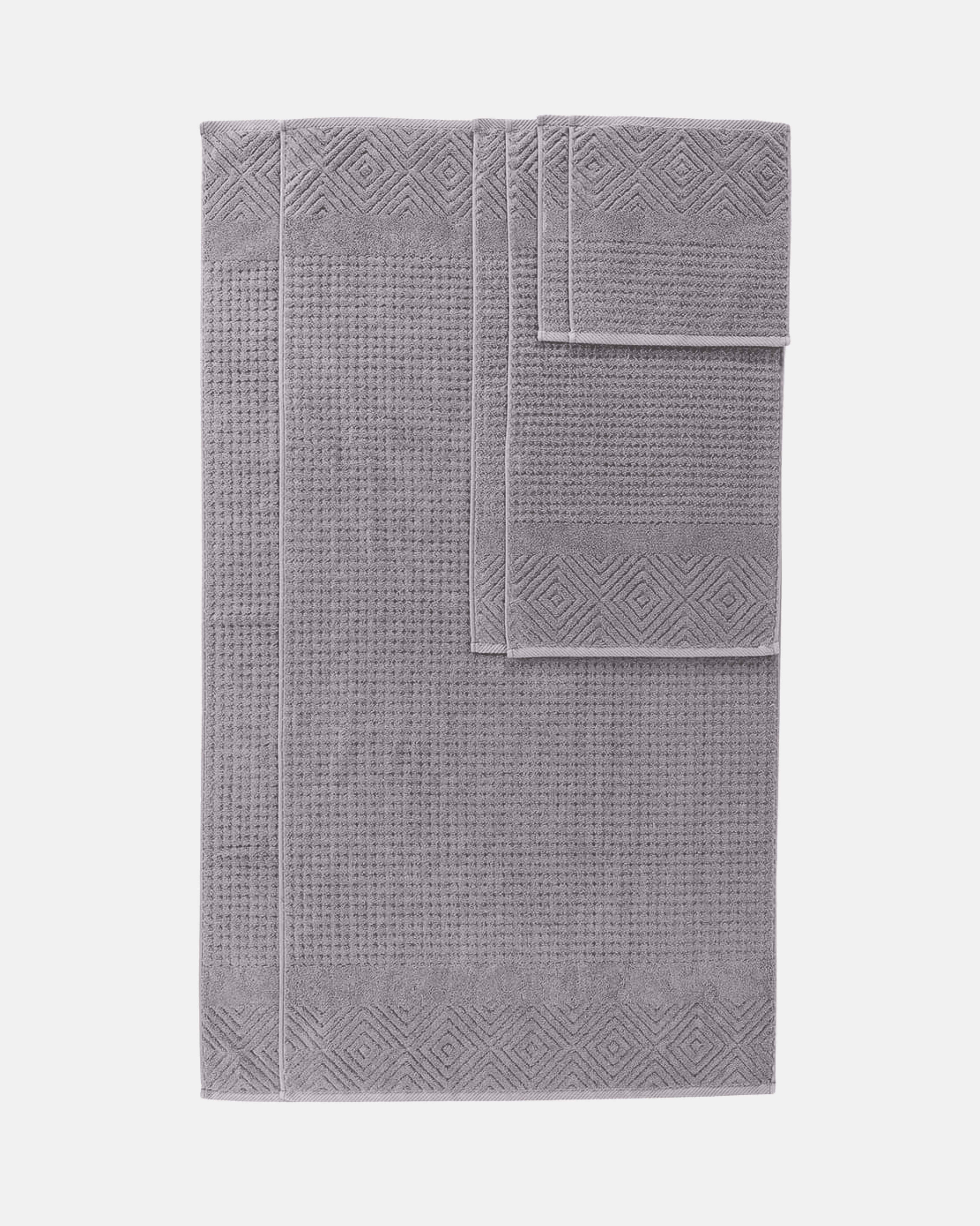 Diamond weave Catherdral Gray color towel