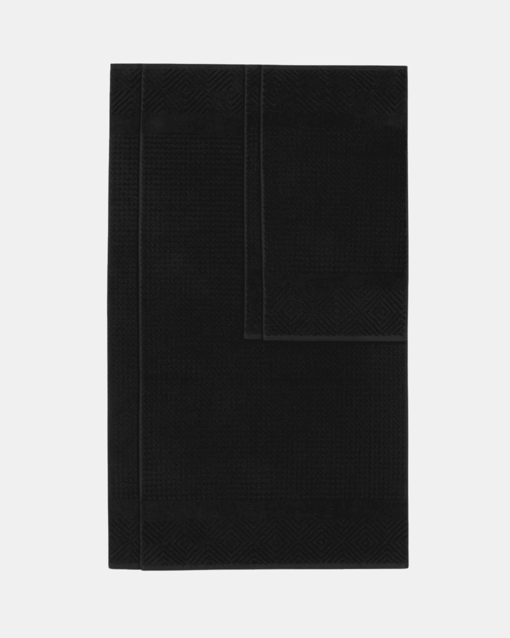 Diamond weave Black color towel