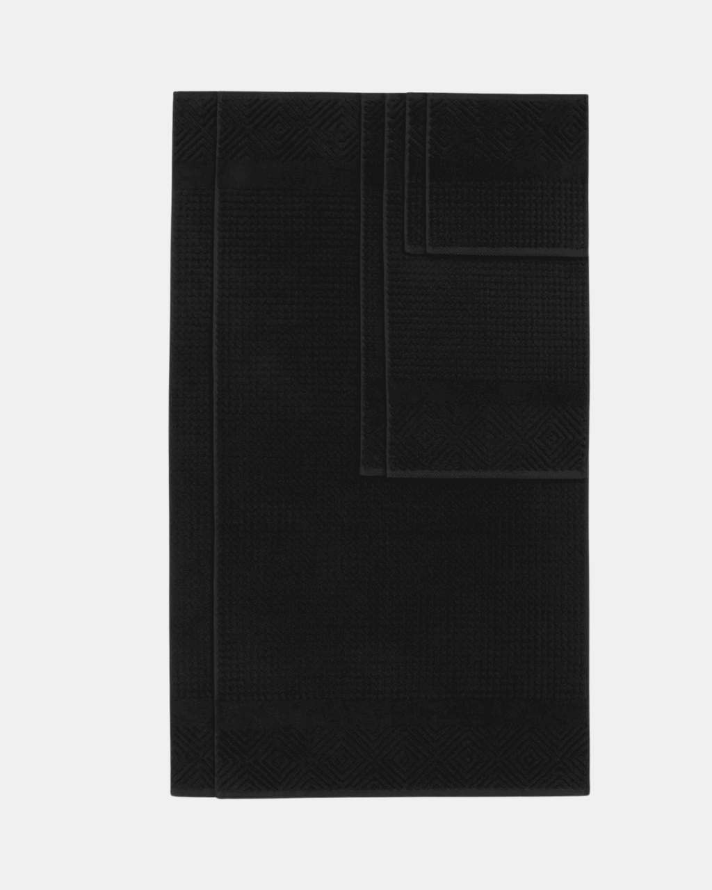 Diamond weave Black color towel