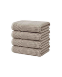 Texere 100% Organic Cotton Diamond Jacquard Towel Set - Oxford Tan