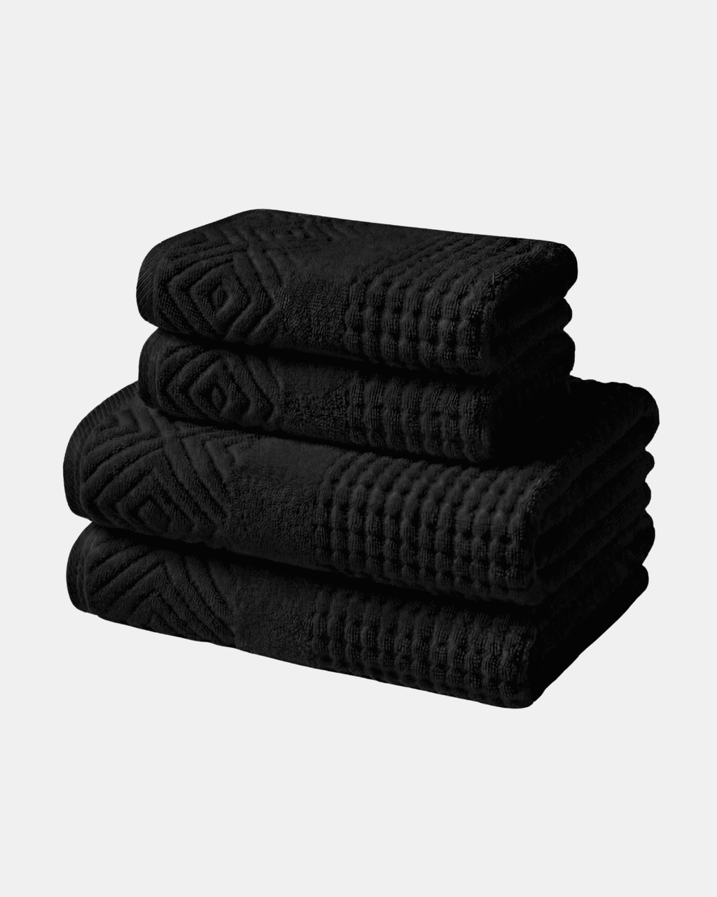 Diamond weave Black color towel