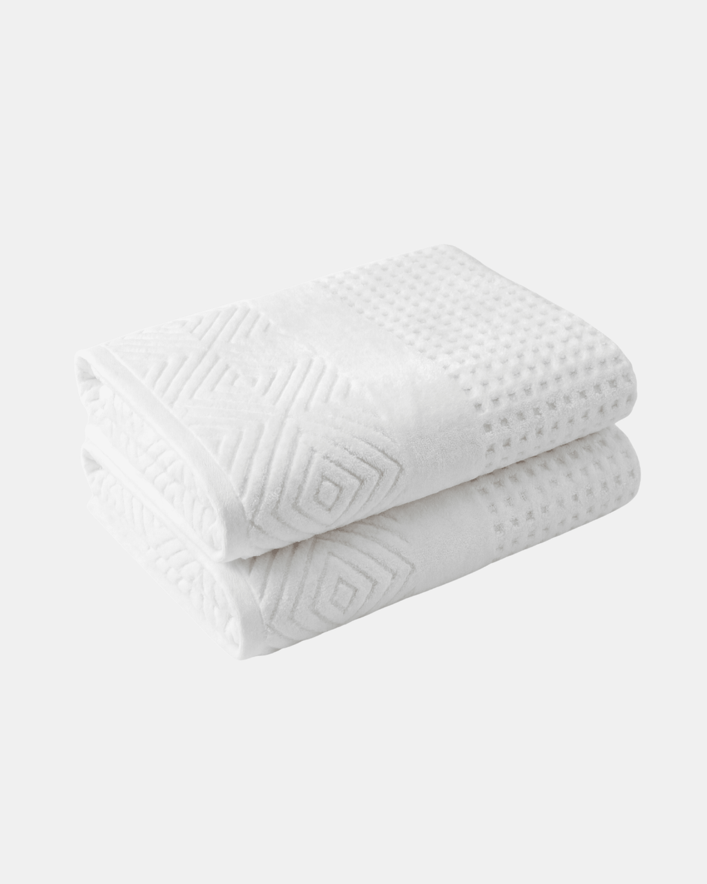 Diamond weave white color towel