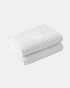 Diamond weave white color towel