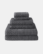 Diamond weave Charcoal color towel