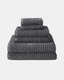 Diamond weave Characoal color towel