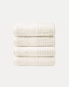 Diamond weave Cream color towel