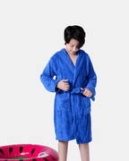 Kid's robe Blue Splash
