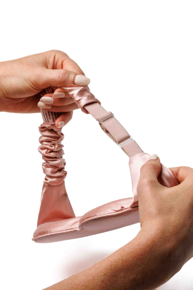 100% Organic Mulberry Silk Contoured Sleep Mask (English Rose)