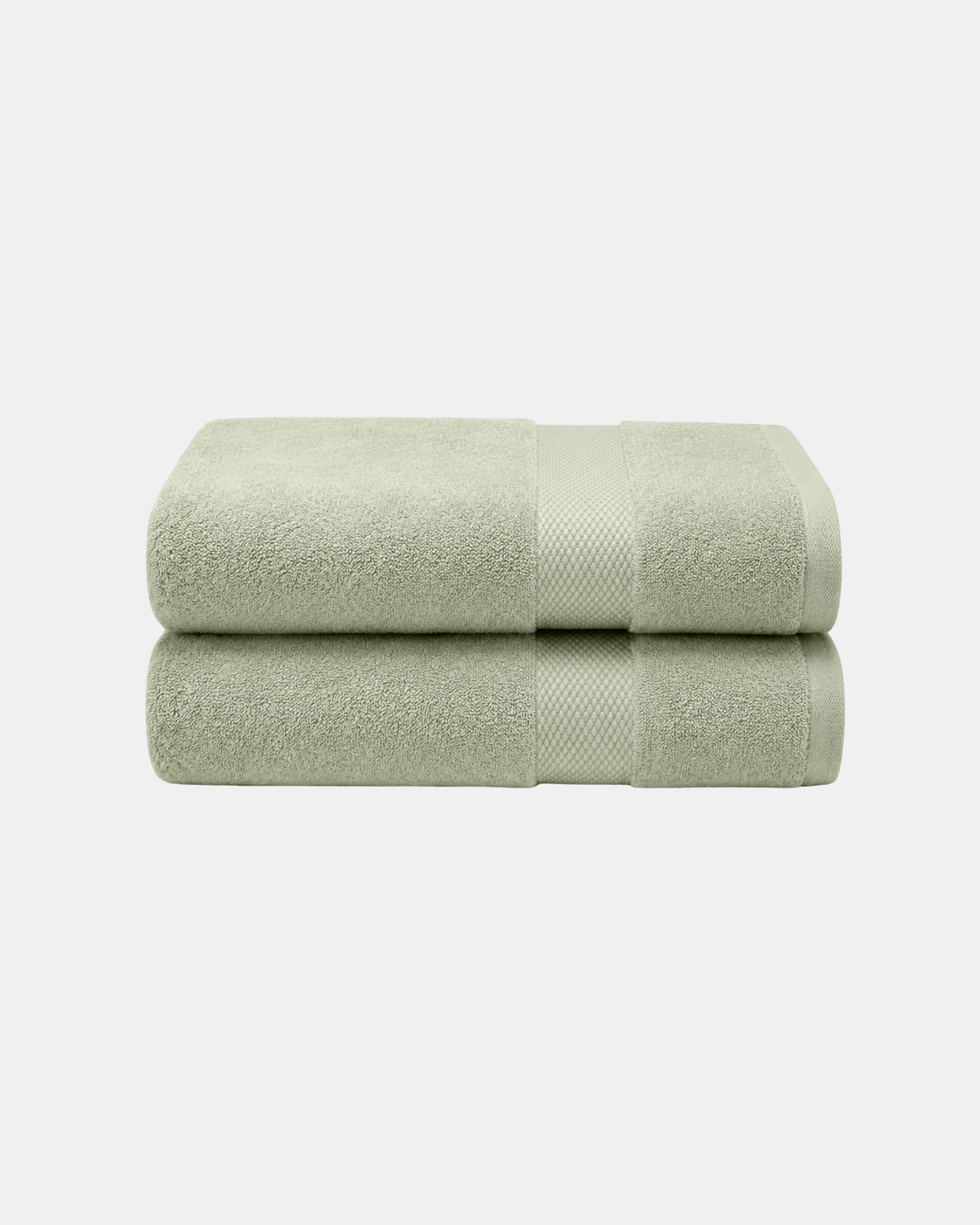 Single Stripe Sage Green Pack of 2