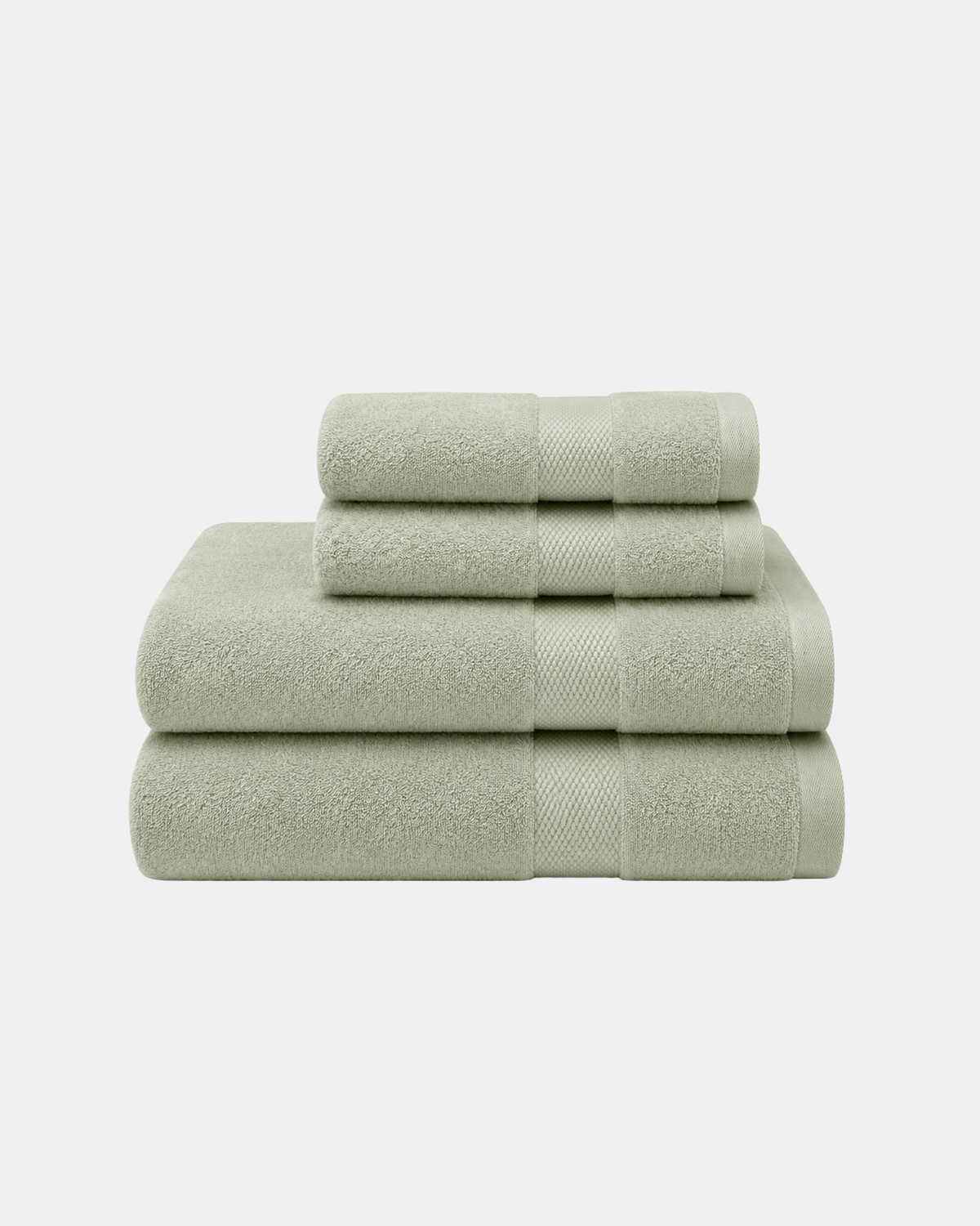 Single Stripe Sage Green Pack of 4