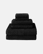 Texere 100% Organic Cotton Diamond Jacquard Towel Set - Oxford Tan
